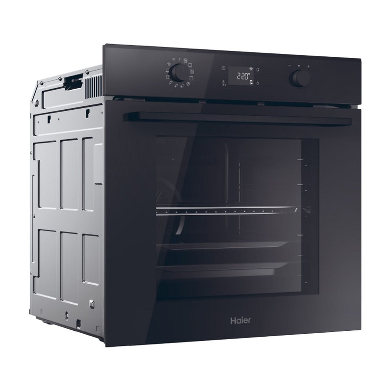 HAIER H6 ID2P5B3YTB Beépíthető sütő 78l, hidro-pirolitikus, A++, fekete, WiFi