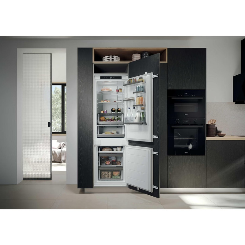 Haier EHBQW5518 Beépíthető kombi hűtőszekrény, NoFrost Haier EHBQW5518 Beépíthető kombi hűtőszekrény, NoFrost