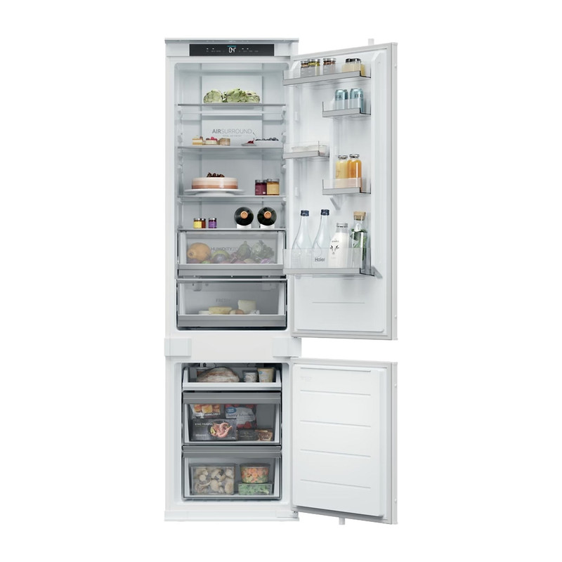 HAIER EHBQW5519E Beépíthető kombinált hűtőszekrény 194cm, 284l, Total No Frost, WiFi