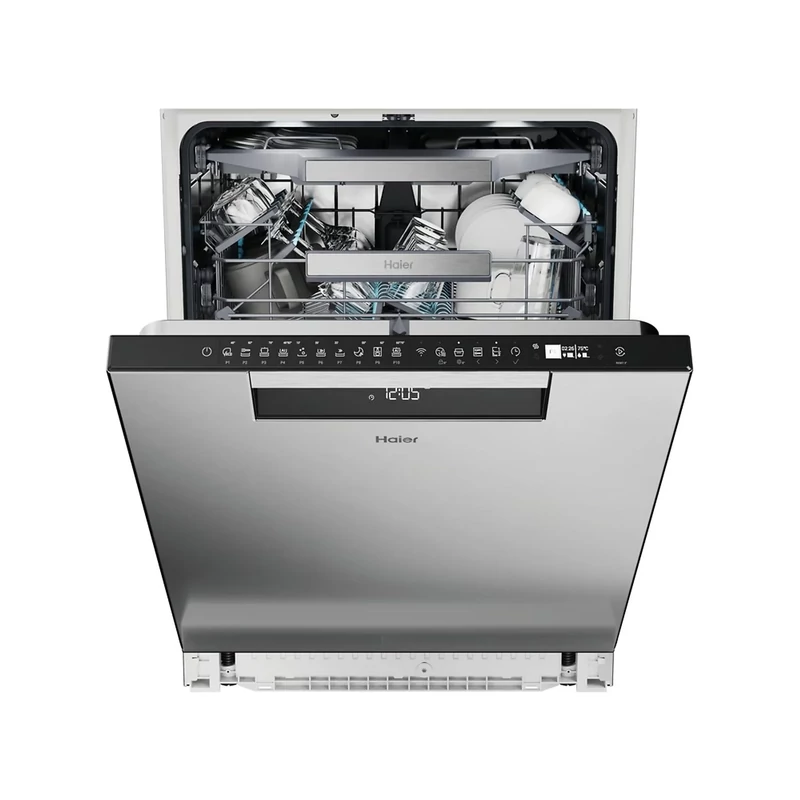 Haier XU 4A4M4PSX Pult alá építhető mosogatógép, inox ajtóval