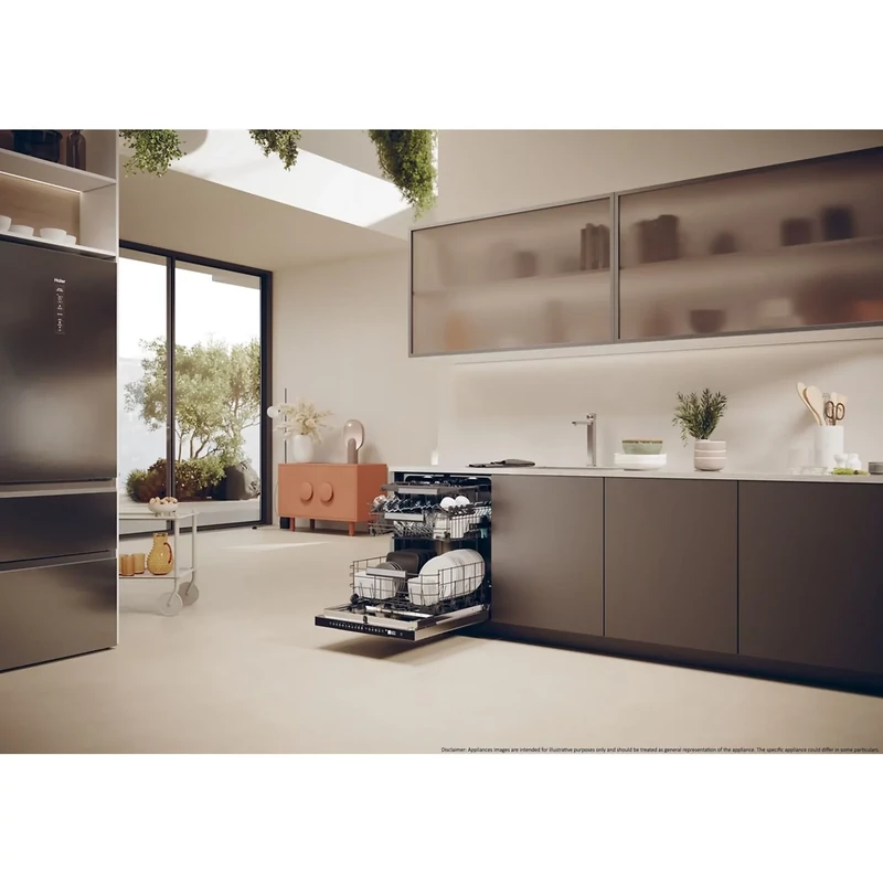 Haier XU 4A4M4PSX Pult alá építhető mosogatógép, inox ajtóval