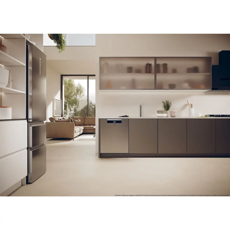 Haier XU 4A4M4PSX Pult alá építhető mosogatógép, inox ajtóval