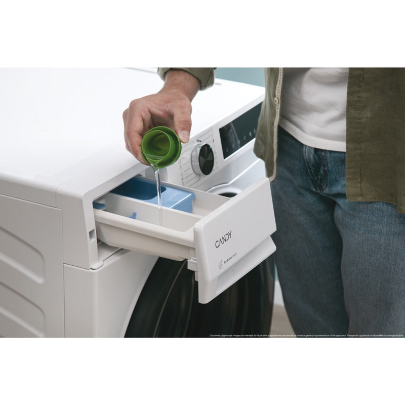 CANDY BR 413BL8-S Elöltöltős mosógép 13 kg, fehér, inverter, 16 program