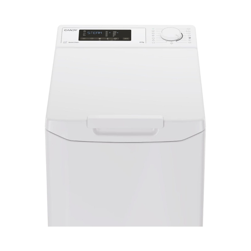CANDY TCA273D2-S Felültöltős mosógép 7 kg, fehér, 17 program, WIFI