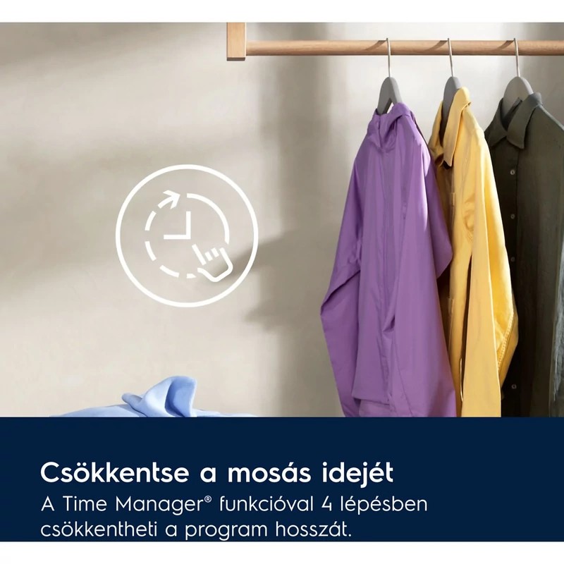Electrolux EW6F8492E SensiCare Elöltöltős mosógép, 9 kg, 1400 f/p, FullWash 45' program, ökoinverter motor, Hygiene program gőzzel