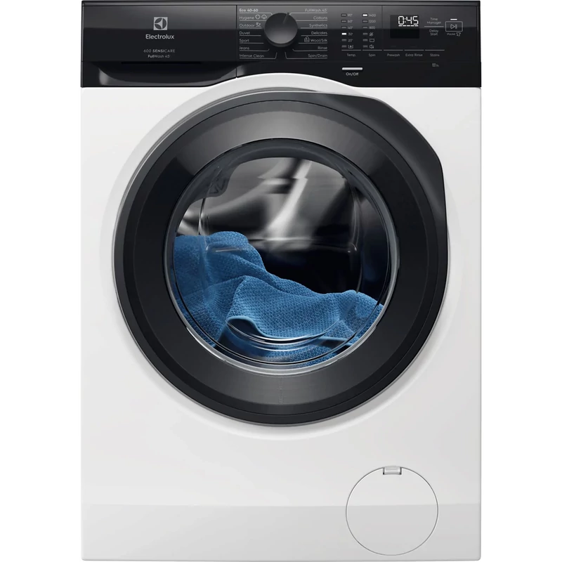 Electrolux EW6F9492E SensiCare Elöltöltős mosógép, 9 kg, 1400 f/p, FullWash45' program, ökoinverter motor, Hygiene program gőzzel