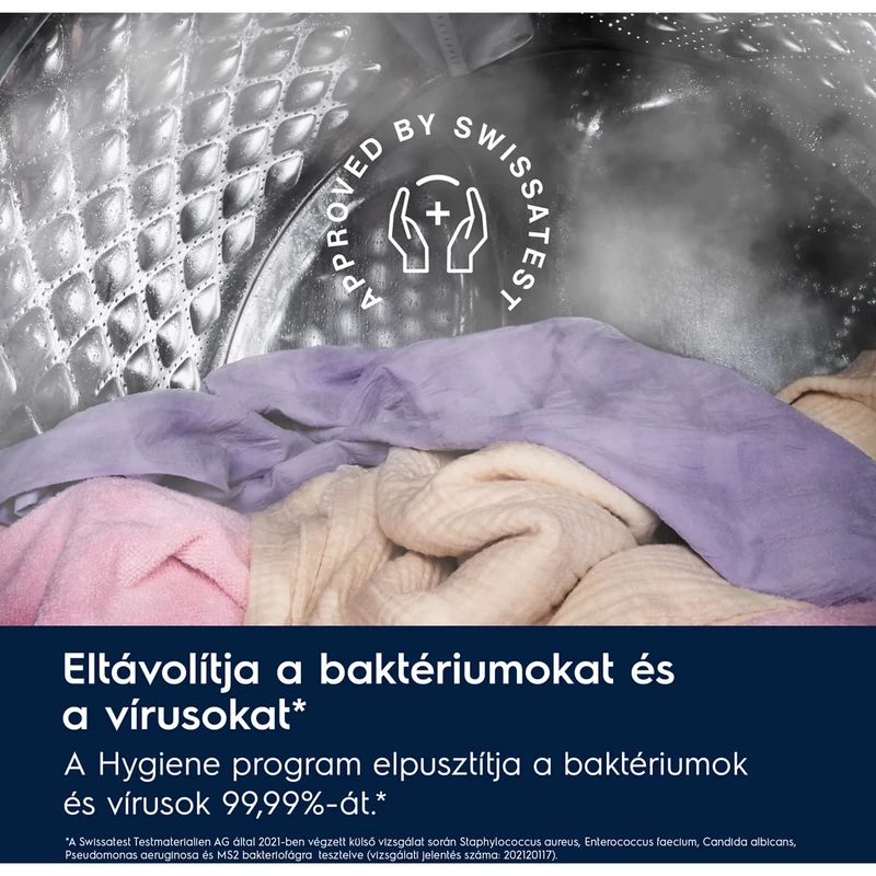 Electrolux EW6F9492E SensiCare Elöltöltős mosógép, 9 kg, 1400 f/p, FullWash45' program, ökoinverter motor, Hygiene program gőzzel