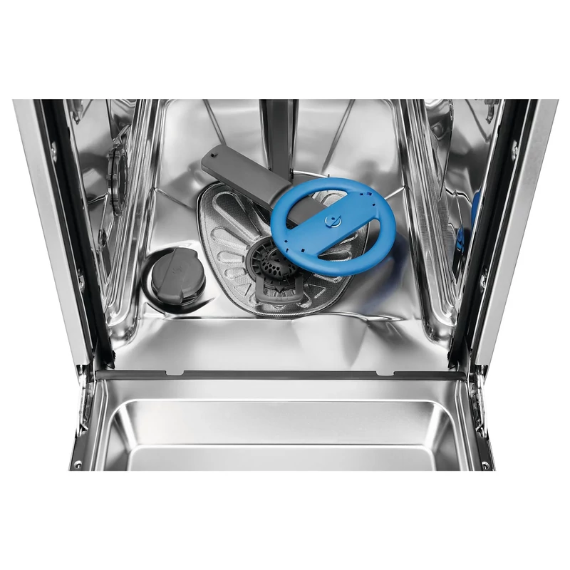 Electrolux EEG63430L Beépíthető keskeny mosogatógép, Glass Care, QuickSelect kezelőpanel, MaxiFlex fiók, AirDry, 10 teríték, 8 program