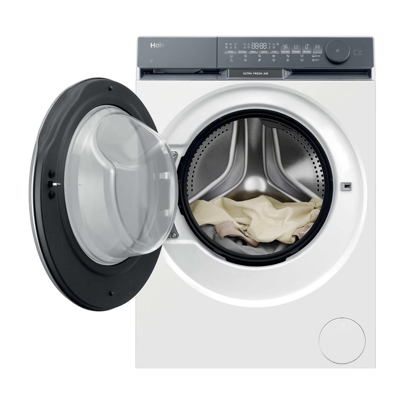 Haier HW90-B14387TU1-S Szabadonálló elöltöltős mosógép, 9kg, 1400f, direct motion motor