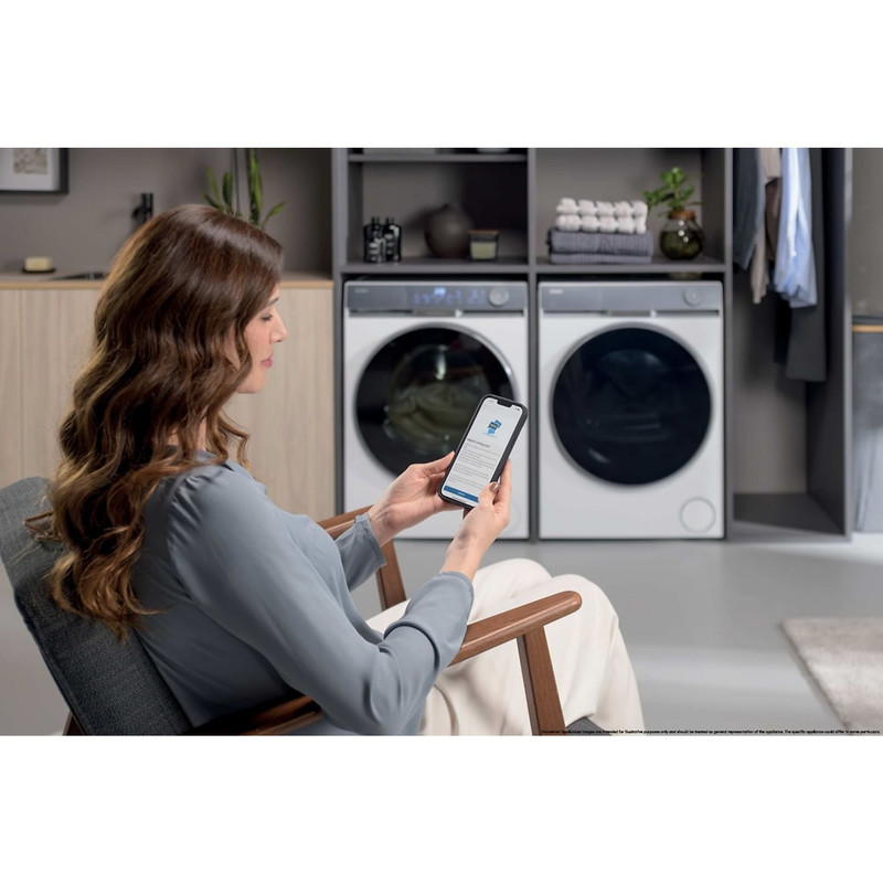 Haier HW90-B14387TU1-S Szabadonálló elöltöltős mosógép, 9kg, 1400f, direct motion motor