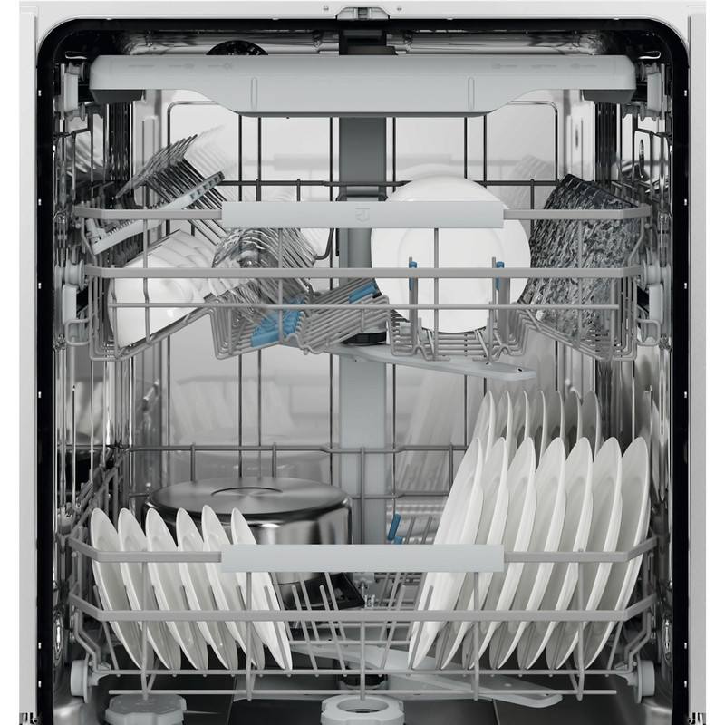 Electrolux E72LA200S Beépíthető mosogatógép, WiFi, QuickSelect kezelőpanel, FlexiMax fiók, AirDry, 14 teríték
