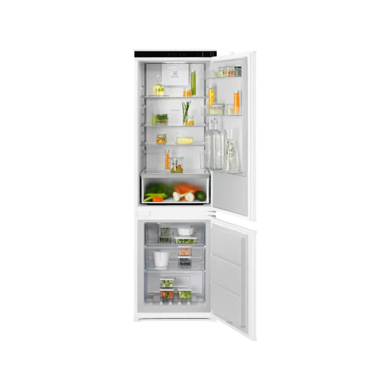 Electrolux LNA7CE18S Beépíthető kombinált hűtőszekrény, NoFrost, AI CoolAssist funkció, 177 cm
