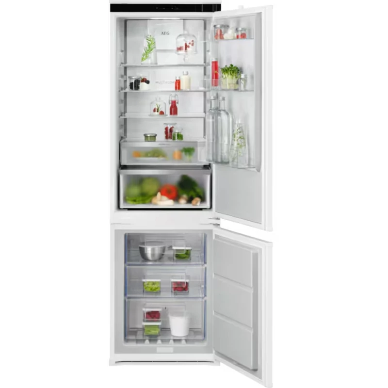 AEG TC7CS181DS Beépíthető kombinált hűtőszekrény, NoFrost, AI CoolAssist funkció, 177 cm