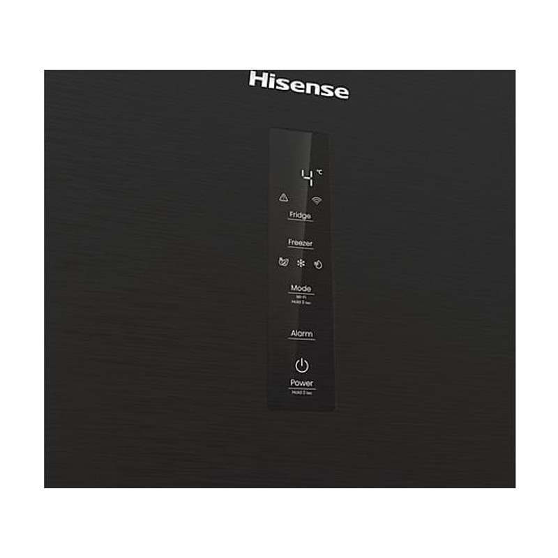 Hisense RB5P410SAFA Alulfagyasztós kombi hűtőszekrény - Integrált fogantyúval 283/130l, "A" , TOTAL NO FROST , MetalTechCooling, INVERTERES , MultiFlow 360 WIFI-ConnectLife, CRIPS ZONE ConvertZone , 0⁰C FreshBox, SuperSilent 29 db(A), inox-