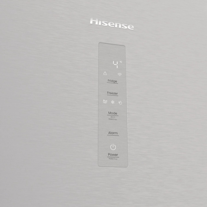 Hisense RB5P410SACA Alulfagyasztós kombi hűtőszekrény - Integrált fogantyúval 283/130l, "A" , TOTAL NO FROST MetalTechCooling, INVERTERES MultiFlow 360 WIFI-ConnectLife, CRIPS ZONE ConvertZone , 0⁰C FreshBox,SuperSilent 29 db(A), inox-feket Hisense RB5P410SACA Alulfagyasztós kombi hűtőszekrény - Integrált fogantyúval 283/130l, "A" , TOTAL NO FROST MetalTechCooling, INVERTERES MultiFlow 360 WIFI-ConnectLife, CRIPS ZONE ConvertZone , 0⁰C FreshBox,SuperSilent 29 db(A), inox-feket