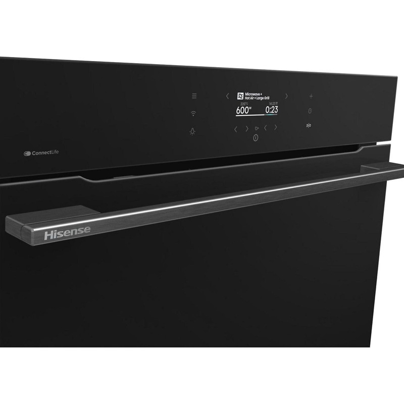 Hisense BIM406A8B KOMPAKT MIKRO + SÜTŐ KOMBI Multifunkciós sütő és mikrohullámú sütő kombi, 50 liter, 14 funkció , Pizza, AirFry , Sabbath mód, StepBake , FrozenBake, TFT színes kijelző, Inverter , teljesen fekete üveg ajtó, WIFI - okos otthon: Connec Hisense BIM406A8B KOMPAKT MIKRO + SÜTŐ KOMBI Multifunkciós sütő és mikrohullámú sütő kombi, 50 liter, 14 funkció , Pizza, AirFry , Sabbath mód, StepBake , FrozenBake, TFT színes kijelző, Inverter , teljesen fekete üveg ajtó, WIFI - okos otthon: Connec