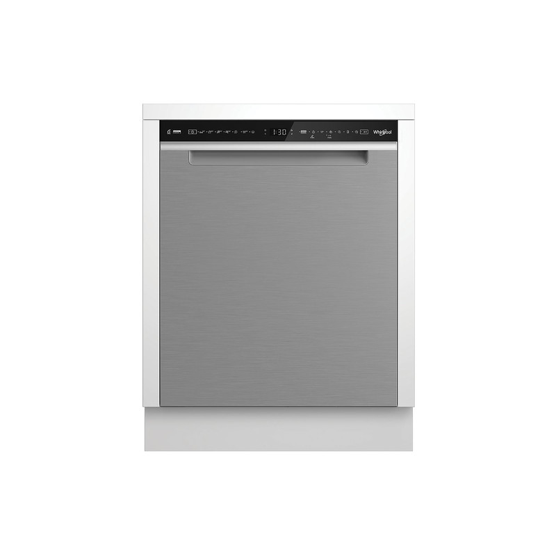 WHIRLPOOL W7FHS61X Mosogatógép, A , 15 teríték, inox készülékszín, 8 program, 9,9 l vízfogyasztás, PowerClean és 6. érzék technológia , fix 3. evőeszköztartó fiók, NaturalDry 41dBA