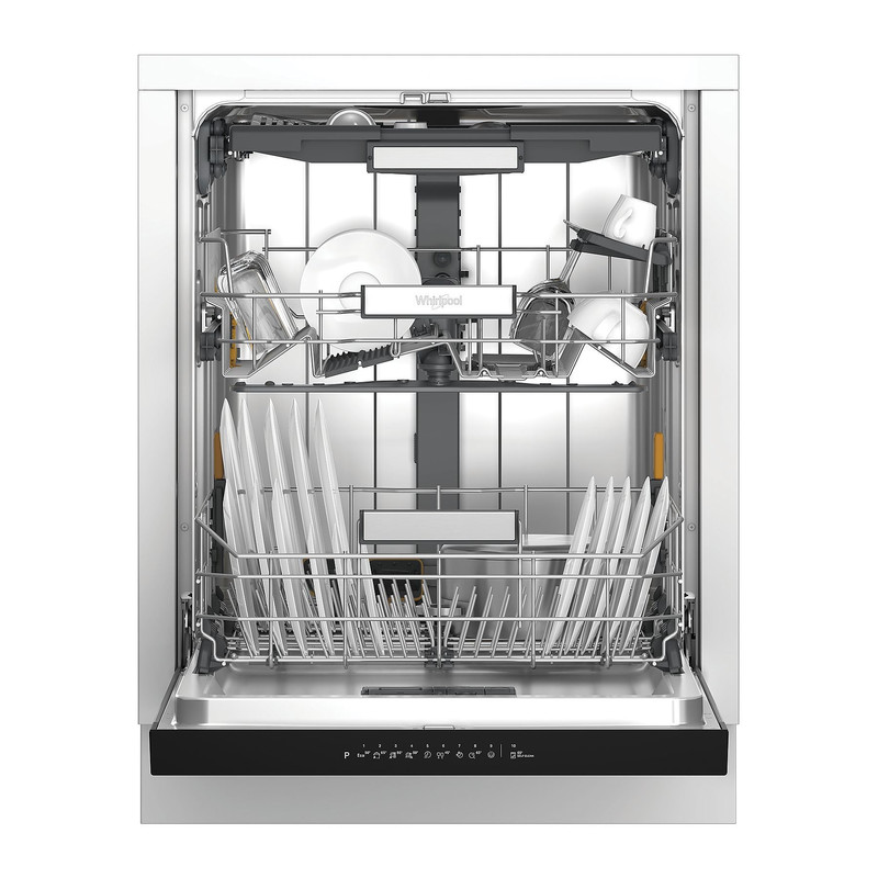 WHIRLPOOL W7FHS61X Mosogatógép, A , 15 teríték, inox készülékszín, 8 program, 9,9 l vízfogyasztás, PowerClean és 6. érzék technológia , fix 3. evőeszköztartó fiók, NaturalDry 41dBA WHIRLPOOL W7FHS61X Mosogatógép, A , 15 teríték, inox készülékszín, 8 program, 9,9 l vízfogyasztás, PowerClean és 6. érzék technológia , fix 3. evőeszköztartó fiók, NaturalDry 41dBA