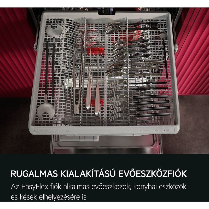 AEG GI6220D2SN Beépíthető mosogatógép, QuickSelect kezelőpanel, EasyFlex fiók, 14 teríték