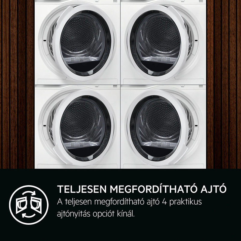 AEG TR79CBE SensiDry hőszivattyús szárítógép, 9 kg, D energiaosztály, inverter motor