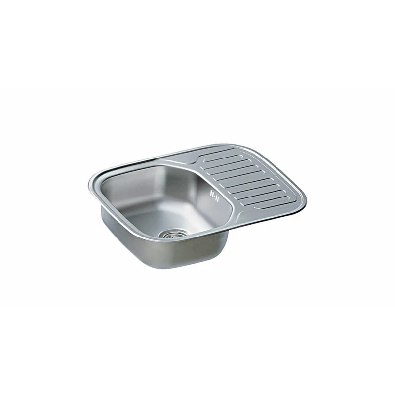 Artenova AE 640 mosogatótálca (650x490 mm, 1 medence+1/2 csepptálca) komplett szifoncsomaggal