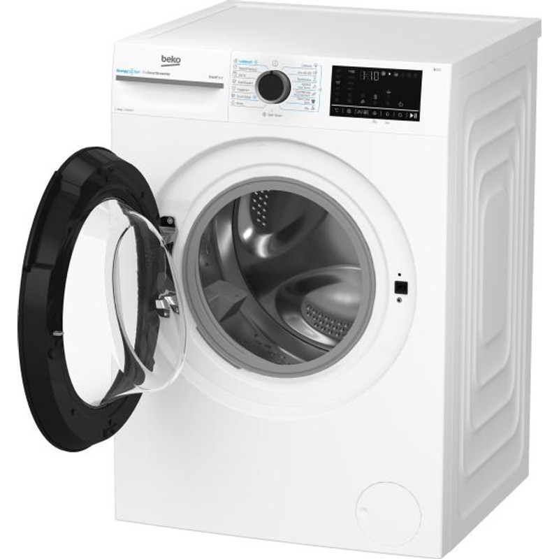 Beko BM3WFU410415WB Szabadonálló keskeny elöltöltős mosógép, 10 kg, 1400 f