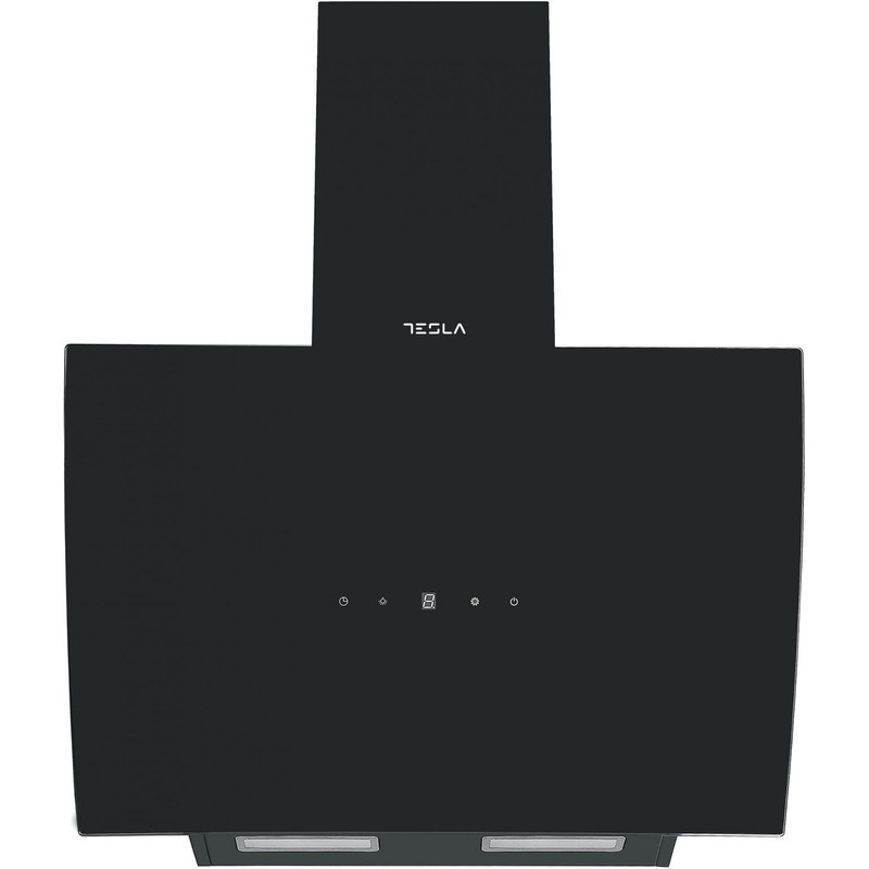 Tesla DD600AB dekor elszívó, 60 cm, 630 m3/h légszállítás, mozgásérzékelő, 67dBA, alu filter, 3 fokozat, led világítás, fekete üveg felület