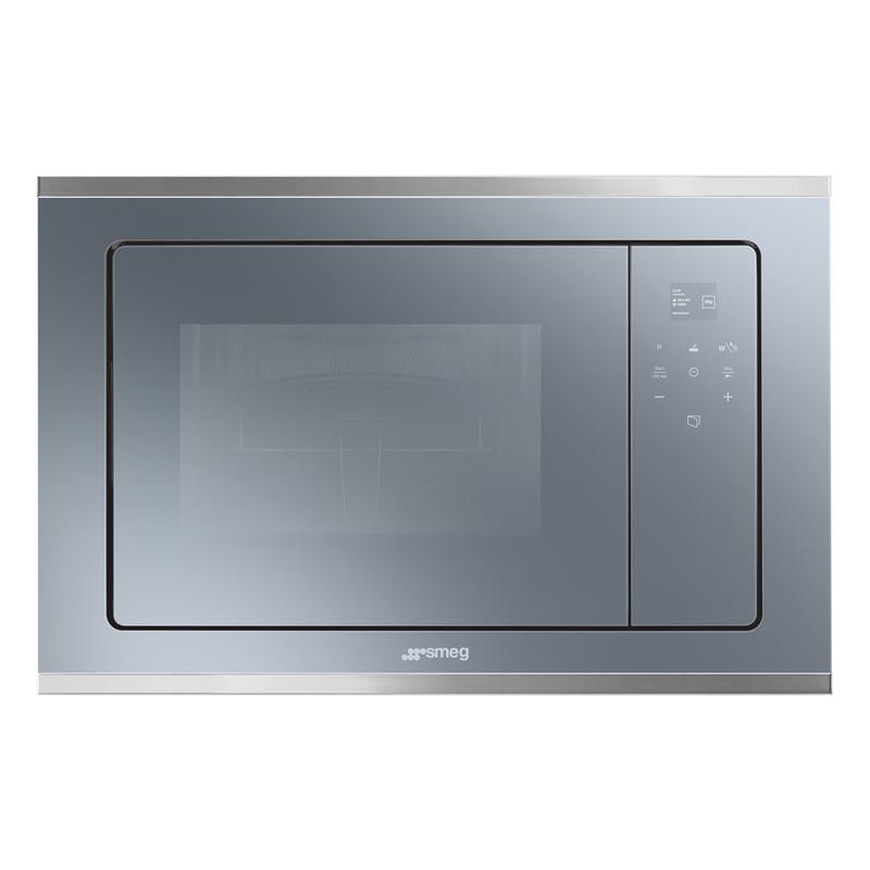 SMEG MIKROHULLÁMÚ SÜTŐ, Classic design, beépíthető, 20 liter, inox