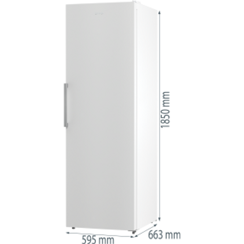 Gorenje FN619EEW5 szabadonálló fagyasztószekrény 280L, NoFrost, FreezeProtect, 185 cm