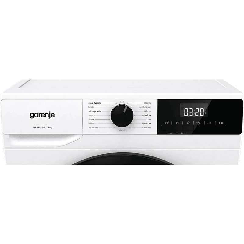 Gorenje DHNE83 hőszivattyús szárítógép, 8 kgm érintőgombos LED kijelző Gorenje DHNE83 hőszivattyús szárítógép, 8 kgm érintőgombos LED kijelző