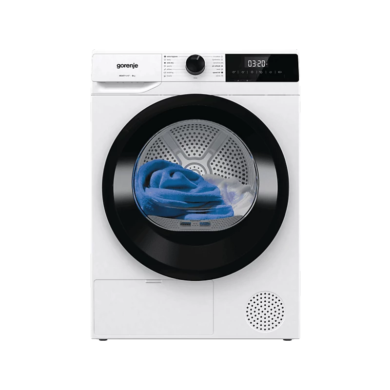 Gorenje DHNE82 hőszivattyús szárítógép, 8 kg, érintőgombos LED kijelző