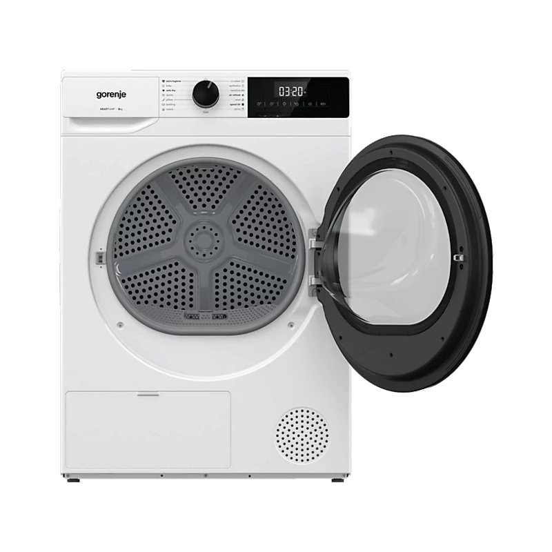 Gorenje DHNE83 hőszivattyús szárítógép, 8 kgm érintőgombos LED kijelző Gorenje DHNE83 hőszivattyús szárítógép, 8 kgm érintőgombos LED kijelző