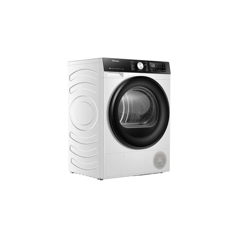 Hisense DH3S802BW2 Szárítógép, 8 kg / 100l, "D" LED képernyő érintőgombokkal, TwinFlow kétirányú levegőbefújás, WIFI ConnectLife alkalmazás, AntiCrease gyűrődésmentesítő funkciók megfordítható ajtónyitás, Dobvilágítás Hisense DH3S802BW2 Szárítógép, 8 kg / 100l, "D" LED képernyő érintőgombokkal, TwinFlow kétirányú levegőbefújás, WIFI ConnectLife alkalmazás, AntiCrease gyűrődésmentesítő funkciók megfordítható ajtónyitás, Dobvilágítás