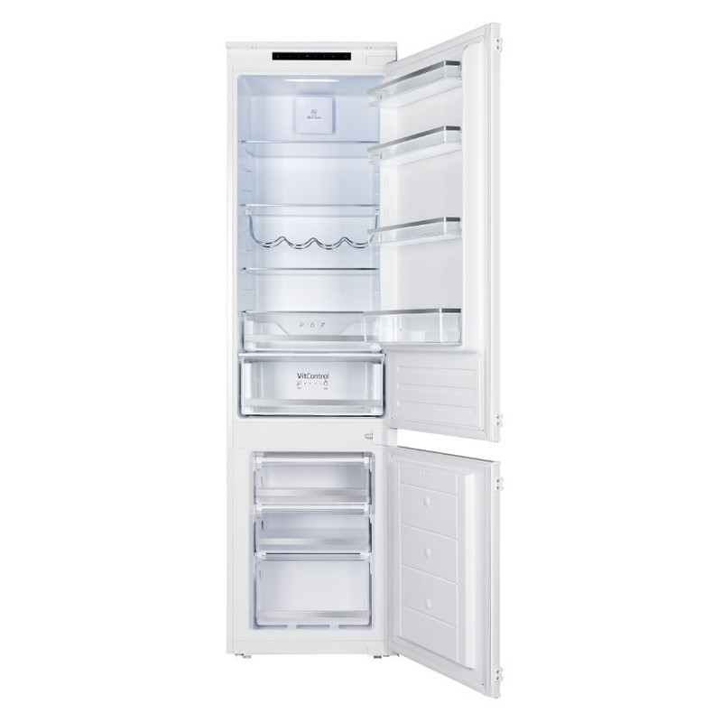 Kluge KC2300J beépíthető kombi hűtőszekrény alul fagyasztóval, 225L/75L