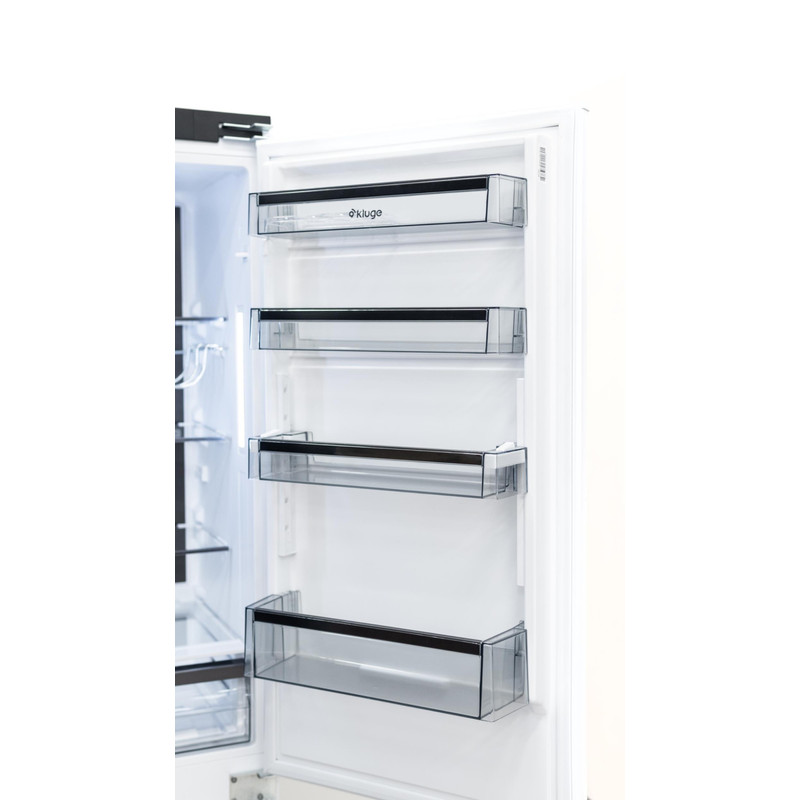Kluge KCN2233J beépíthető kombi hűtőszekrény alul fagyasztóval, DualNoFrost, 170L/63L