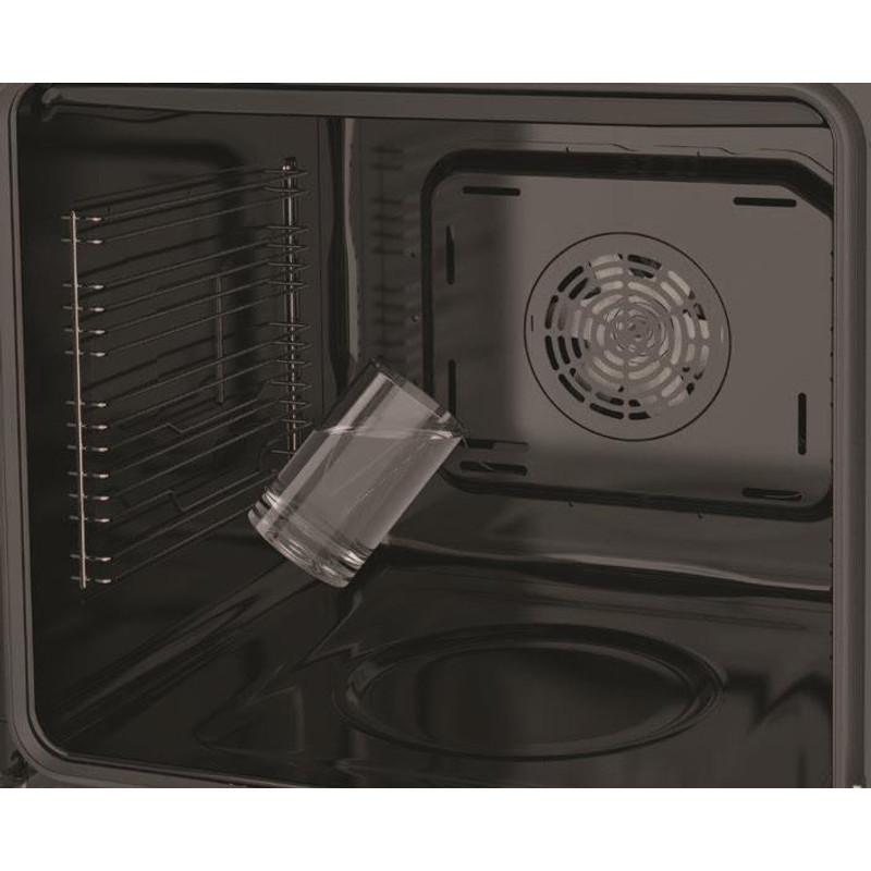 Kluge KTE1021X beépíthető multifunkicós inox/fekete sütő, 78L