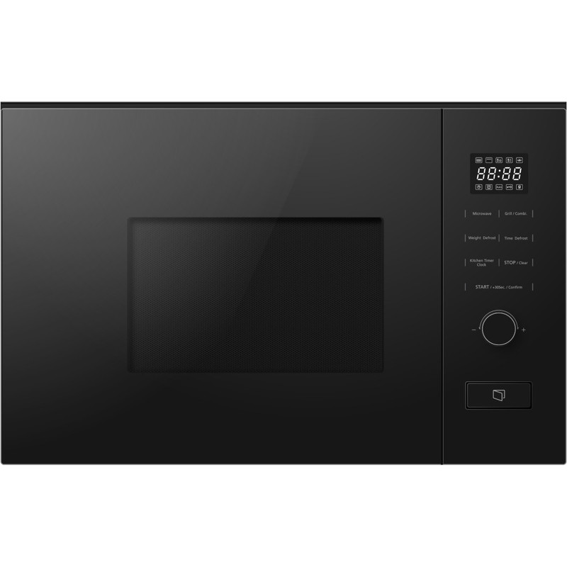 Kluge KTM2011B beépíthető mikrohullámú sütő grillel, 20L, fekete üveg