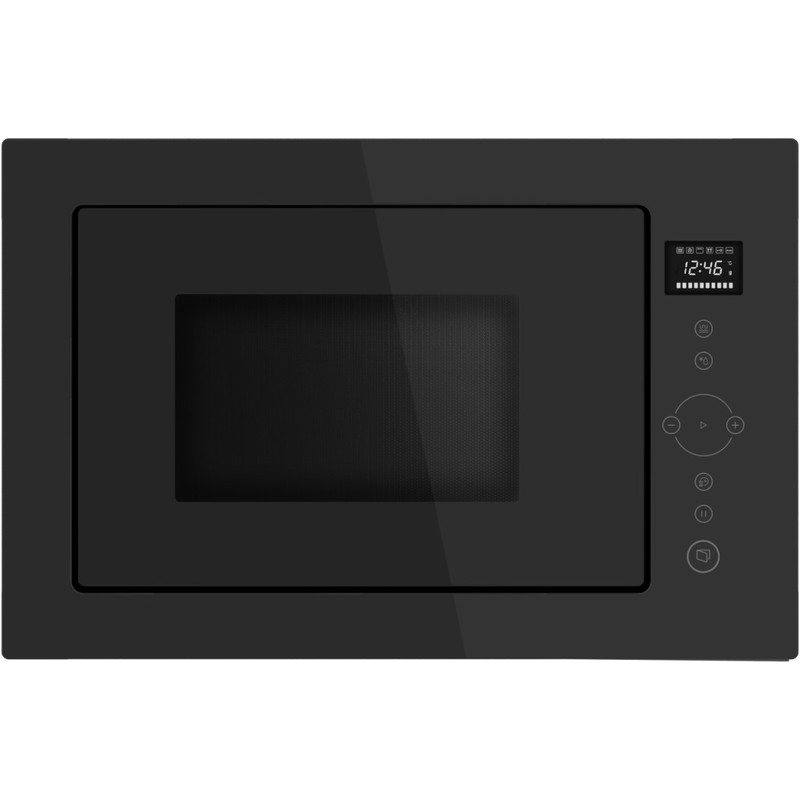 Kluge KTM2620B beépíthető mikrohullámú sütő grillel, 25L, fekete üveg