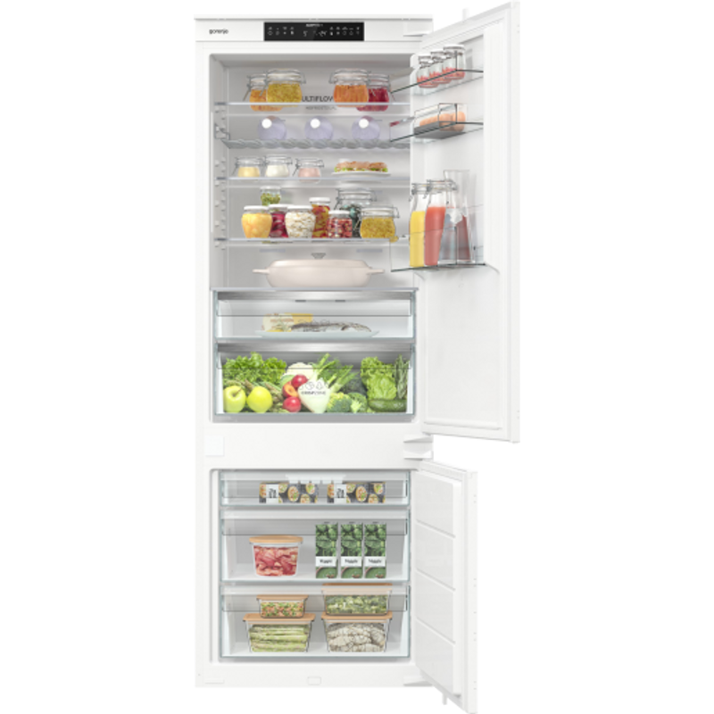 Gorenje NRKI619D61WFE Beépíthető kombinált hűtőszekrény, 208/76l TotalNoFrost, "E" , INVERTER kompresszor, CrispZone , FreshZone, 193x540x545mm Gorenje NRKI619D61WFE Beépíthető kombinált hűtőszekrény, 208/76l TotalNoFrost, "E" , INVERTER kompresszor, CrispZone , FreshZone, 193x540x545mm