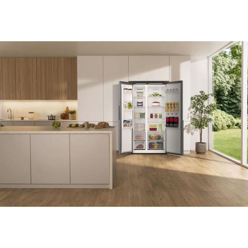 Gorenje NRS917E41X Side by Side hűtő, 347/197l, "E" , TOTAL NO-FROST, INVERTERES kompresszor, ConvertFreshZone inox, 1786/911/615mm Gorenje NRS917E41X Side by Side hűtő, 347/197l, "E" , TOTAL NO-FROST, INVERTERES kompresszor, ConvertFreshZone inox, 1786/911/615mm