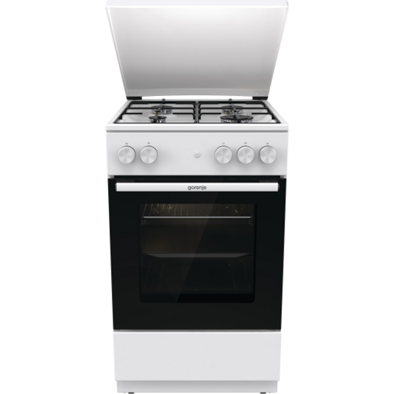 Gorenje GG5A14WJ Gáztűzhely, 4 gázégő, gázsütő, szikragyújtás, fém tetővel