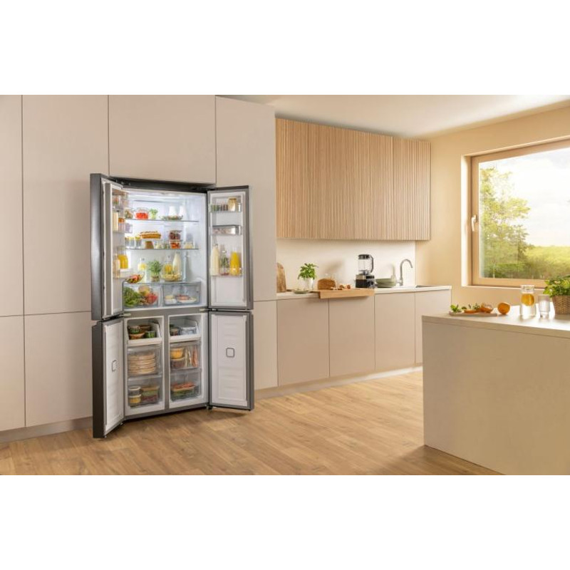 Gorenje NRM819E61BX MultiDoor (4ajtós) hűtő, 311/149l, "E" , NO-FROST PLUS, INVERTERES kompresszor, FressZone, ConvertZone átalakítható rekesz, inox-fekete/széncsiszolt, 1900/794/650mm Gorenje NRM819E61BX MultiDoor (4ajtós) hűtő, 311/149l, "E" , NO-FROST PLUS, INVERTERES kompresszor, FressZone, ConvertZone átalakítható rekesz, inox-fekete/széncsiszolt, 1900/794/650mm