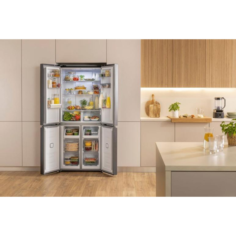 Gorenje NRM819E61BX MultiDoor (4ajtós) hűtő, 311/149l, "E" , NO-FROST PLUS, INVERTERES kompresszor, FressZone, ConvertZone átalakítható rekesz, inox-fekete/széncsiszolt, 1900/794/650mm Gorenje NRM819E61BX MultiDoor (4ajtós) hűtő, 311/149l, "E" , NO-FROST PLUS, INVERTERES kompresszor, FressZone, ConvertZone átalakítható rekesz, inox-fekete/széncsiszolt, 1900/794/650mm