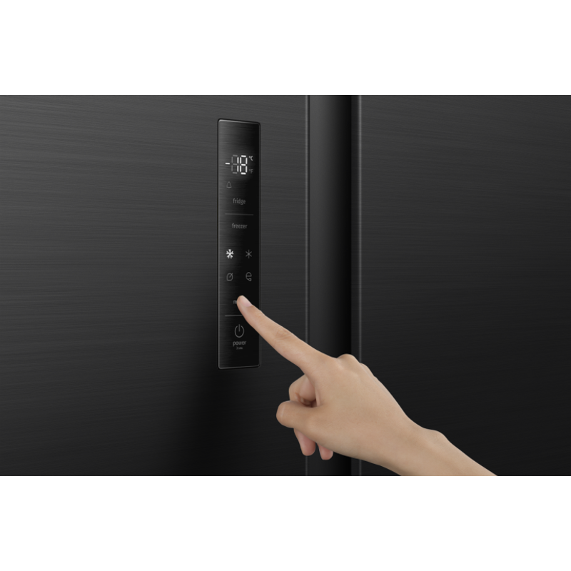 Gorenje NRS917E41BX Side by Side hűtő, 347/197l, "E" , TOTAL NO-FROST, INVERTERES kompresszor, ConvertFreshZone , fekete-inox, 1786/911/615mm