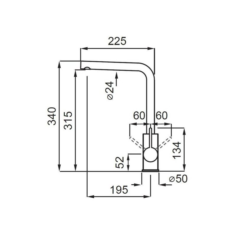 ELLECI - Gránit Csaptelep Shell G51 avena