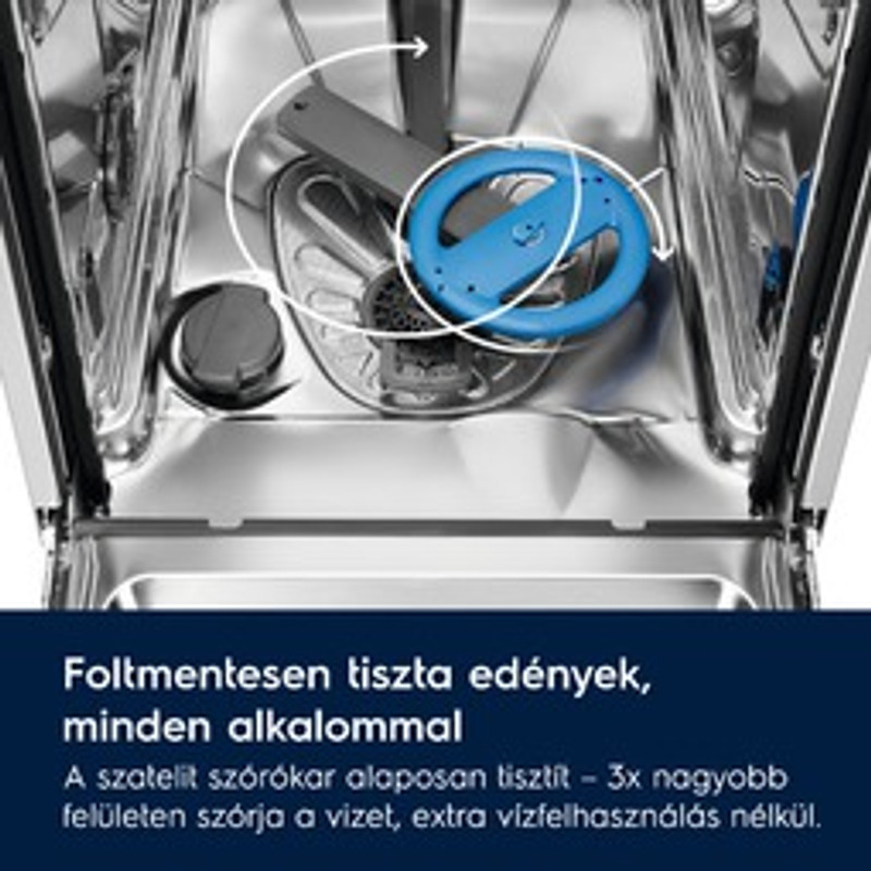 Electrolux ESM48400SX Mosogatógép, MaxiFlex fiók, 14 teríték, AirDry, 8 program
