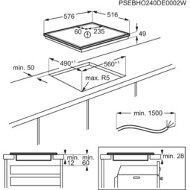 AEG TN64IA00XB Beépíthető indukciós főzőlap, Hob2Hood, 60 cm AEG TN64IA00XB Beépíthető indukciós főzőlap, Hob2Hood, 60 cm
