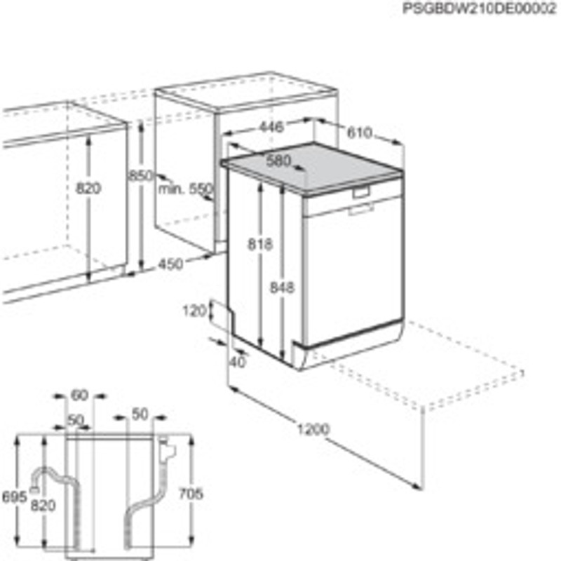 Electrolux ESG42310SW Mosogatógép, 9 teríték, AirDry, 8 program
