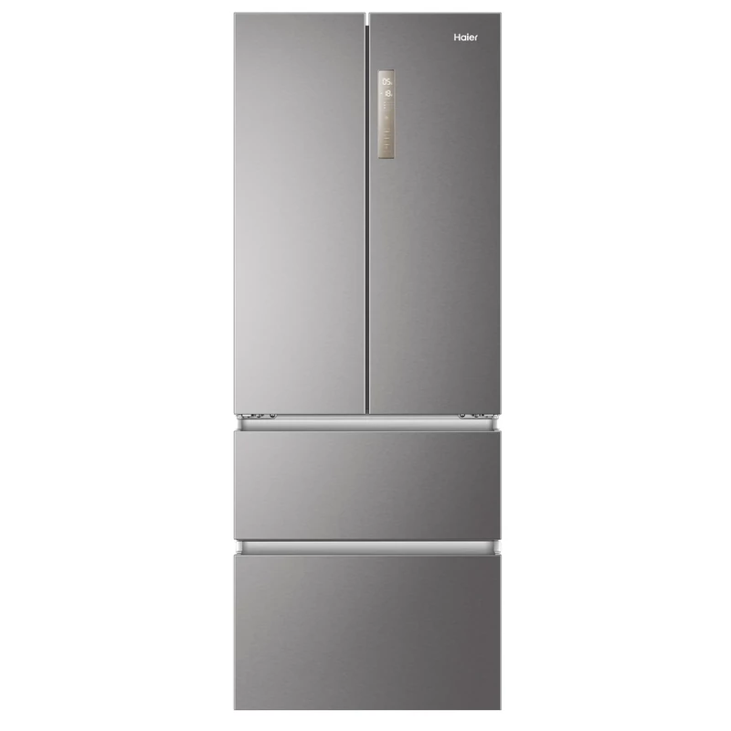 HAIER HB17FPAAA No Frost Inox Francia ajtós kombinált hűtőszekrény 446 l, Dual Inverter
