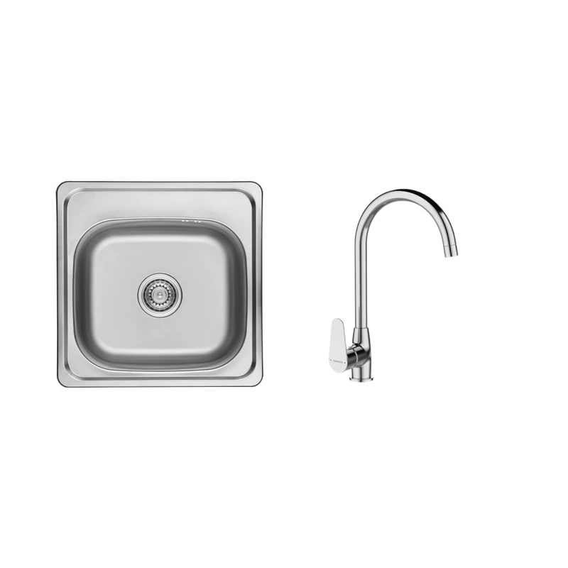 LAVEO STANDARD 1M SZETT íves króm csappal